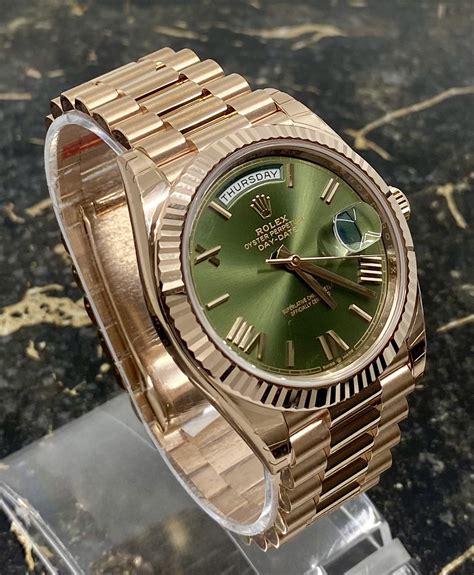 rolex green daydate|Rolex Day-Date 40 228235.